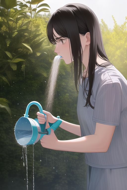 An image depicting watering
