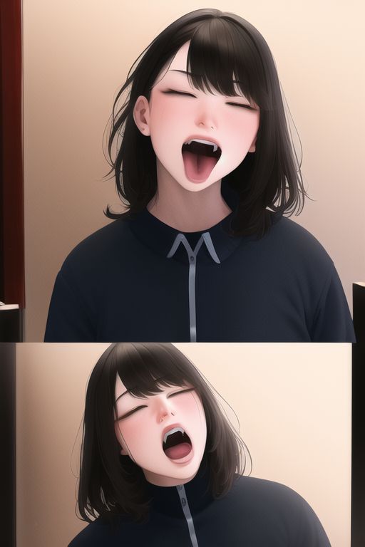 An image depicting yawning